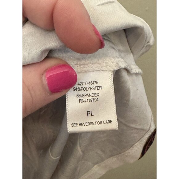 One World Live and Let Live Petite Large Top‎ Sublimation Off-the-Shoulder Shirt - Picture 3 of 4